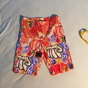 Artistic Orange Legging Shorts